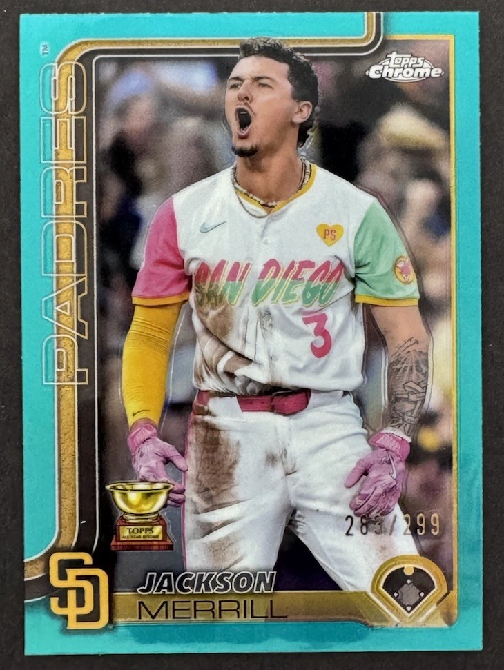 2025 Topps Chrome - Jackson Merrill #61 Teal Refractor /299