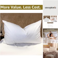 Goose down Feather Pillows Queen Size - Hotel Collection Bed Pillows for Sleepin