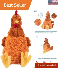 Durable Crinkle Chicken Dog Toy - Perfect for Fetch Active Chewing, Large Size