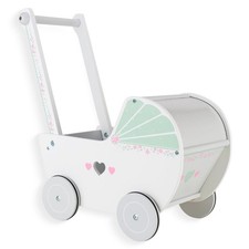 Wooden Baby Push Walker for 1 Year Old and up, Shopping Cart Push Toys for Bo...