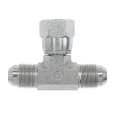 Branch T Hydraulic Fitting 3/4" Swivel F x 3/4" M Flare - 12MJ-12MJ-12FJS