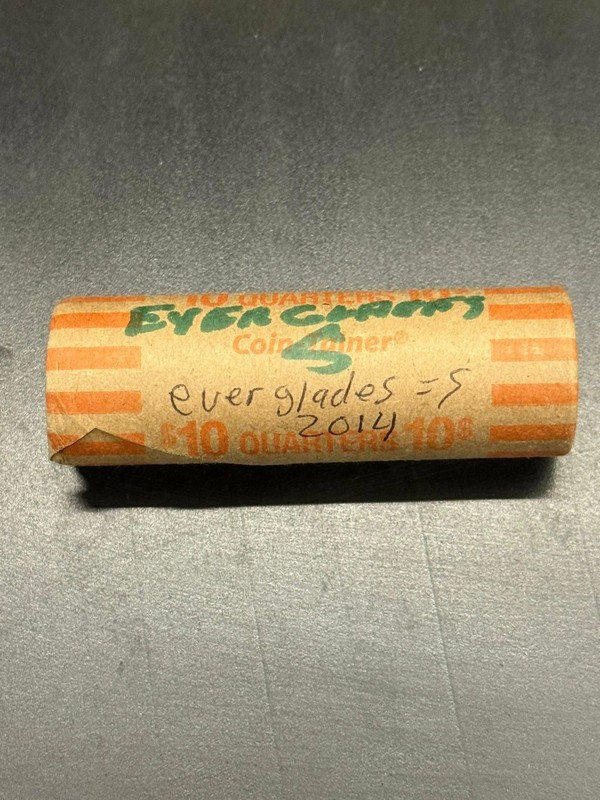 Roll of 40 2014 S 25c EVERGLADES National Park Quarters