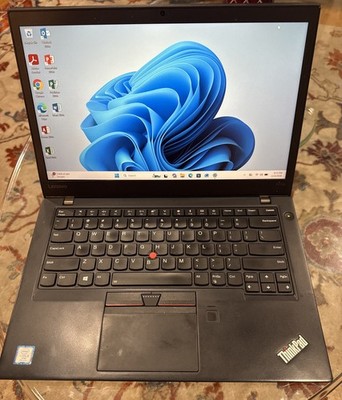 Lenovo ThinkPad T470s 14'' Intel i5-7300U  8GB Ram 256 SSD Laptop Win 10 w/Office