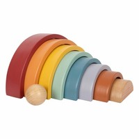 Legler Holzbausteine Regenbogen Safari, Motorikspielzeug, Holz, Ab 12 Monaten