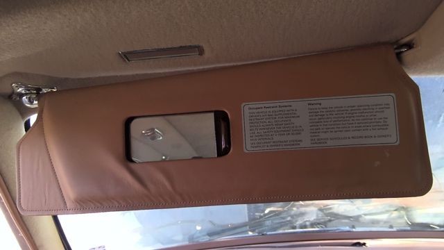 1990 BENTLEY EIGHT Left Sun Visor - TAN