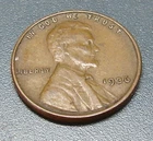 1936---= Lincoln Wheat Penny---Free Ship