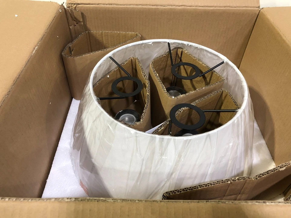 Golden Lighten Penn 16 pulgadas Montaje empotrado de pantalla blanca mate mate de 3 luces para interiores Foto 2 de 3