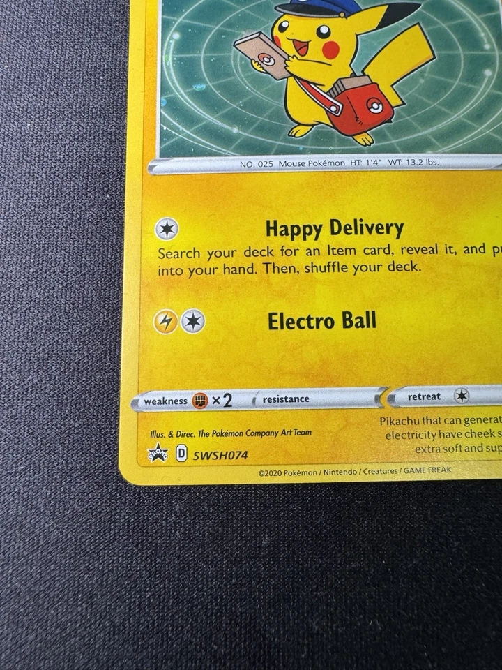 Special Delivery Pikachu SWSH074 SWSH: Sword & Shield Promo Cards Holo - Image 4 of 4