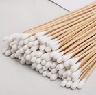 Cleanroom Cotton Swabs 5.9 in Single Tip Wood Stick Rounded Tip Non-Sterile — photo 1