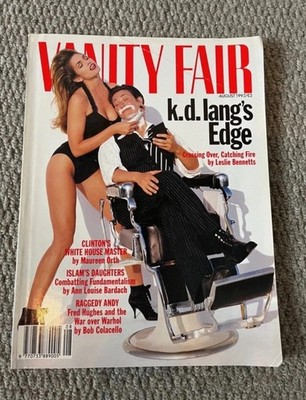 Vanity Fair Vintage Rare Collectable Magazine kd lang Cindy Crawford August 1993