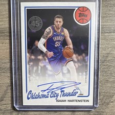 2025-26 Topps 45th Anniversary Autograph Isaiah Hartenstein #80B2-IH Thunder