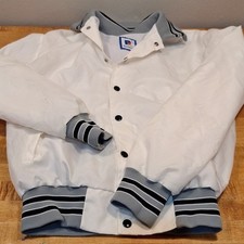 Rennoc Vintage Womens Windbreaker Track Varsity Jacket made in USA Size Small
