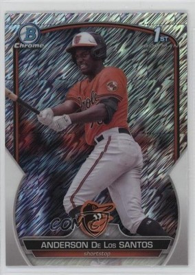 2023 Bowman Chrome Prospects Shimmer Refractor Anderson De Los Santos rp9