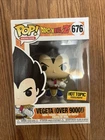 Funko Pop! 676 Vegeta Over 9000! Dragon Ball Z Hot Topic Exclusive W/ Protector