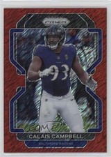 2021 Panini Prizm Red Shimmer Prizm 17/35 Calais Campbell #284 01rr