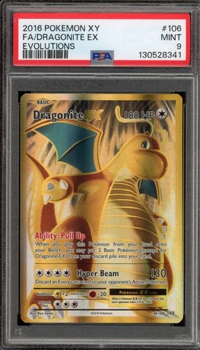 Pokemon Dragonite EX XY Evolutions Full Art #106 PSA 9 Mint