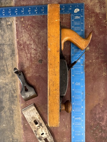 UNION NO. 27 TRANSITIONAL HAND WOOD PLANE 15 inch 2-1/8" CUTTER - Picture 6 of 10