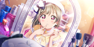 Anime love live girls mirror makeup reflection face Play Gaming Mat Desk