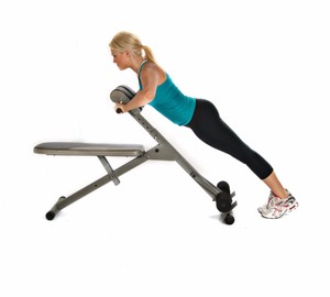 Stamina Ab Hyper Bench Pro Adjustable Hyper Extension Back