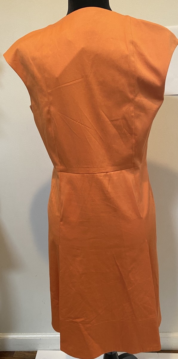 open lace back dress Sheath Dress in Sheer Trapezoid Organza Layers Peach / 10