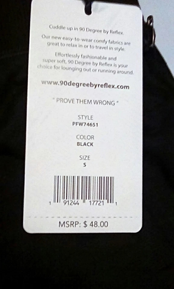 NEW 90 Degree by Reflex Women's Lounging Jogger Pants Size Small - Image 4 of 4