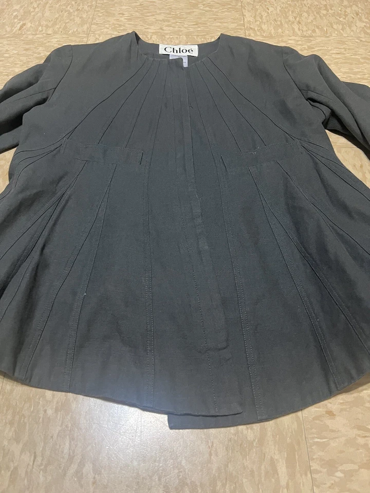 CHAQUETA Y FALDA SPEING 2003 RARA COLECCIÓN PASARELA PHOEBE PHILO NUEVA SIN ETIQUETAS TALLA F42 Foto 3 de 4