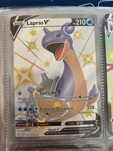 Carte gioco collezionabili singole rara segreta full art pokémon