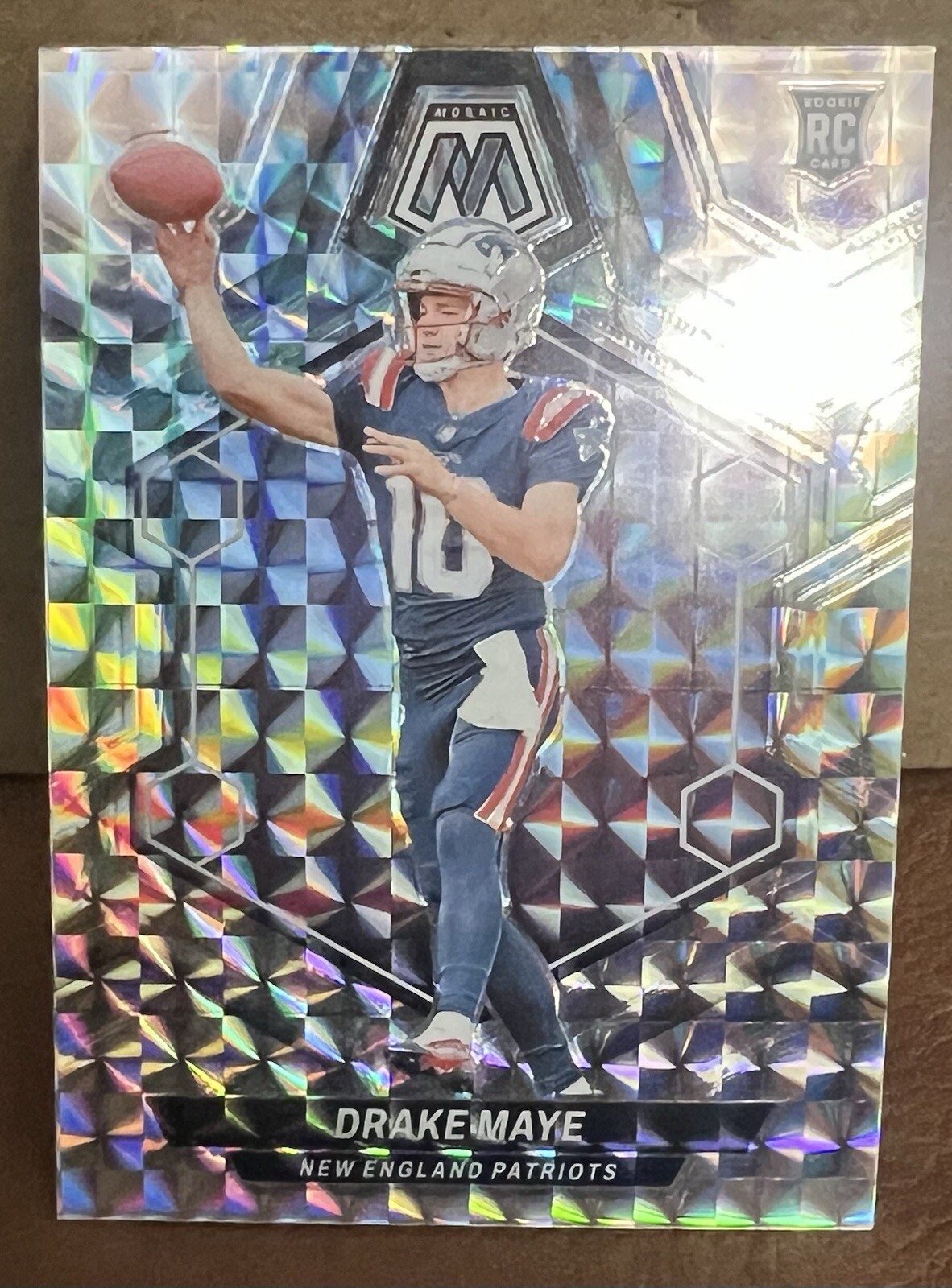 2024 Mosaic Prizm Silver DRAKE MAYE NFL #303 Rookie RC New England Patriots 