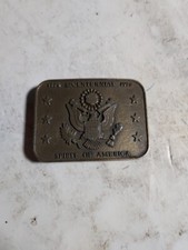 Spirit Of America Bald Eagle 1976 USA Bicentennial Belt Buckle FREE SHIPPING
