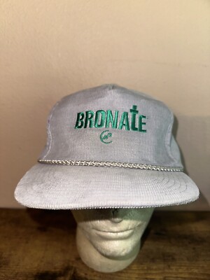 Vintage Bronate Corduroy Baseball Cap Trucker Hat Lid