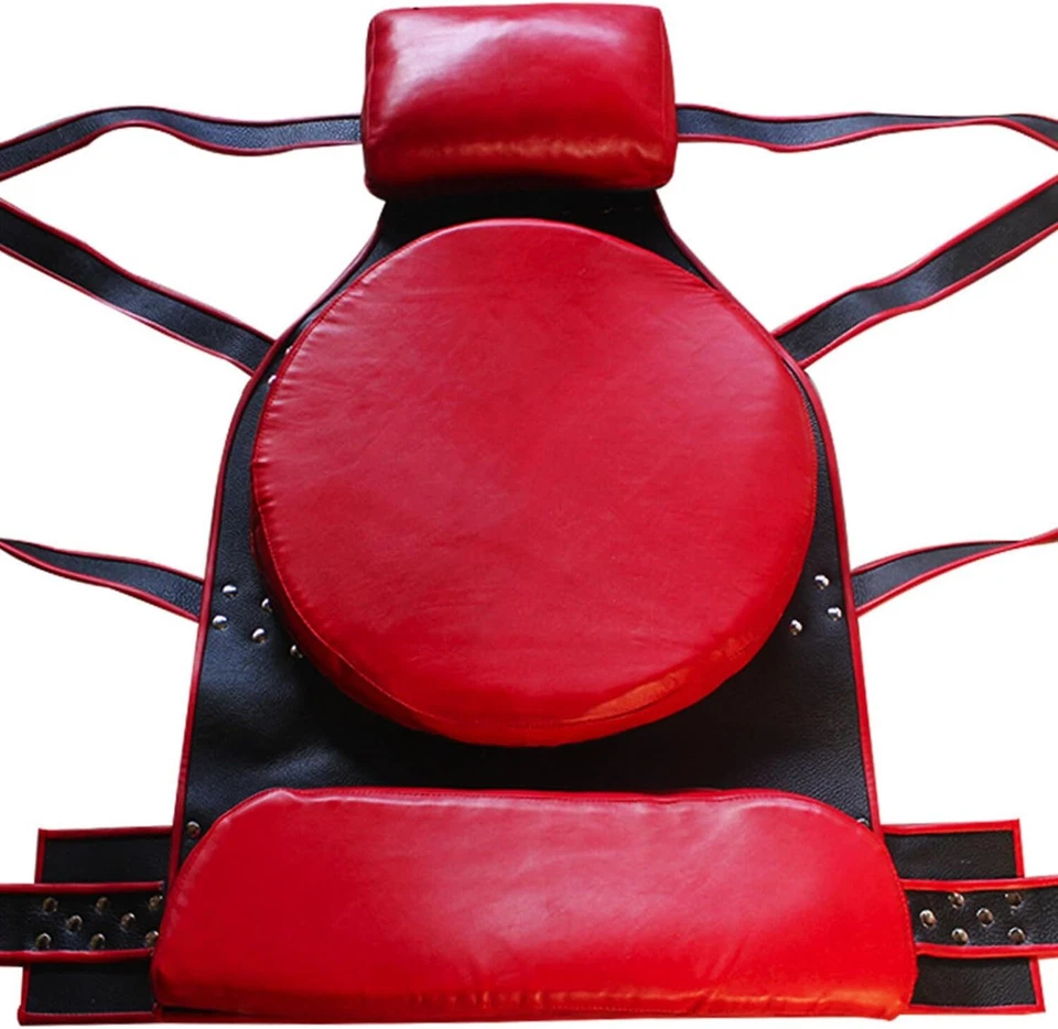 GENUINE LEATHER RED SEX SWING HEAVY DUTY SLING COUPLE PLAYROOM FUN GIFT FOR LOVE - Image 3 of 4