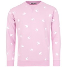 MCQ MINI SWALOW ALL OVER SCREEN PRINT SWEATSHIRT-PINK