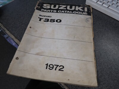 Suzuki Factory Parts Catalog 1972 T350 33 Pages