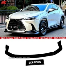 Fit For Lexus NX260 350 420 450 22+ Front Bumper Lip Splitter NEW Gloss Black