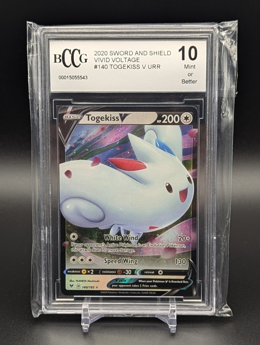 BCCG 10 GEM MINT 2020 Togekiss V 140/185 Vivid Voltage HOLO RARE