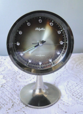 Alter Wecker RHITHM 51111 mechanisch Tulpenfuß 2 Jewels Vintage 70 funktioniert