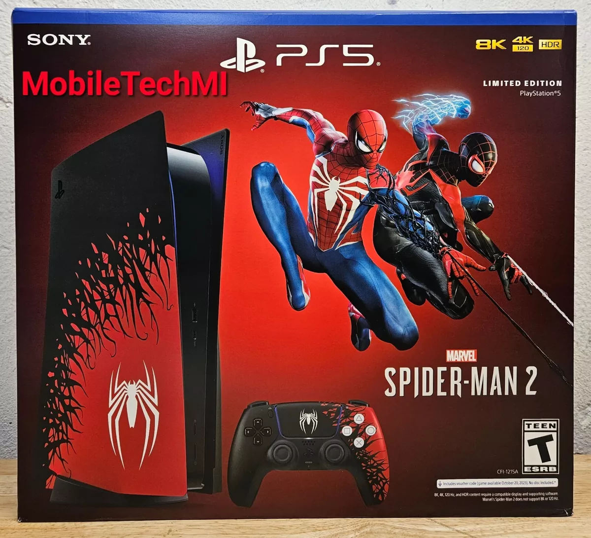 Sony PlayStation 5 Console – Marvel's Spider-Man 2 Bundle (Full