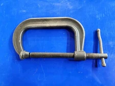 1 ea. Wright 90406B Drop Forged C-Clamp Deep Throat 6 in w/ Full Screw USA