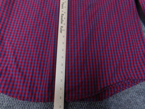 Roundtree and Yorke Mens Shirt Large red Casuals Button Down - Picture 10 of 12