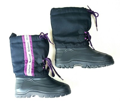 LaCrosse Kids Youth Insulated Lined Snow Rain Boots Winter Black