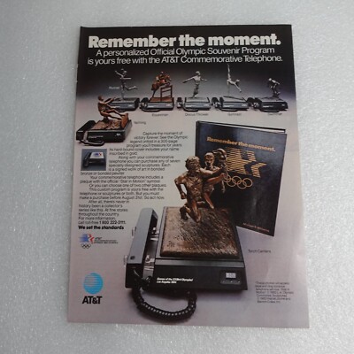 Vintage Print Ad Att Olympic Souvenir Program Sports Illustrated Jun 11 ...