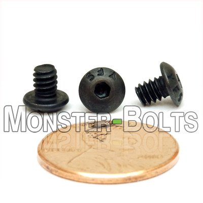 #ad #6 32 Button Head Socket Cap Screws SAE Alloy Steel Thermal Black Oxide Coarse $7.20