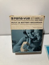 Gaf Pana-Vue Lighted Slide Viewer with Power Cord 2x2 35mm Slides Original Boxes