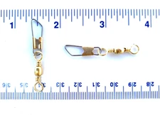 100 GT Brass Barrel Safety Snap Swivels size 5 (29 lb test)