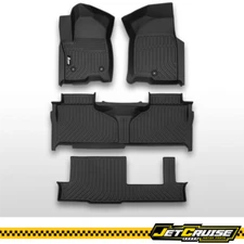 Fit 21-25 GMC Yukon Chevy Tahoe Cadillac Escalade 8 Seats 3D Floor Mat Liner TPE