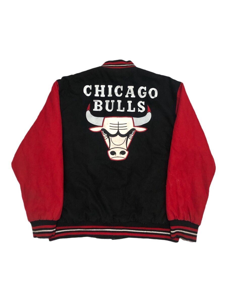 Vtg Jeff Hamilton NBA Chicago Bulls Reversible Snap Jacket Vtg Jeff Hamilton NBA Chicago Bulls Reversible Snap Jacket
