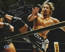 Yujiro Takahashi Signed 8x10 Photo BAS COA New Japan Pro Wrestling Bullet Club N