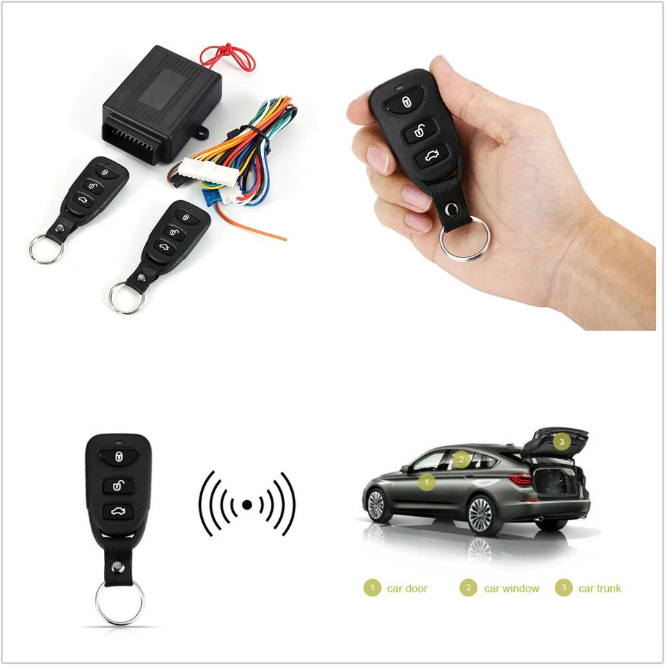 Kit central de control remoto para automóvil Sistema de entrada sin llave Cerradura Puerta Controlador de bloqueo Foto 3 de 4