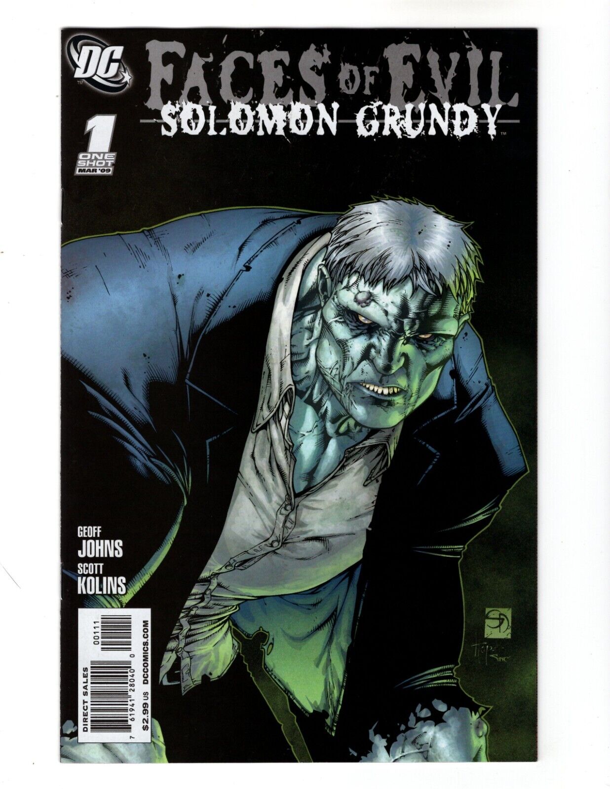 FACES OF EVIL - SOLOMON GRUNDY #1 (FN) [2009 DC COMICS]