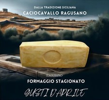 formaggio tipico caciocavallo ragusano siciliano stagionato 12 mesi sottovuoto E